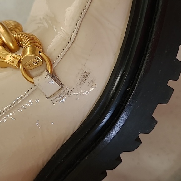 Tory Burch cream Jessa Lug Sole Ankle Boot size 8.5 - Picture 7 of 11